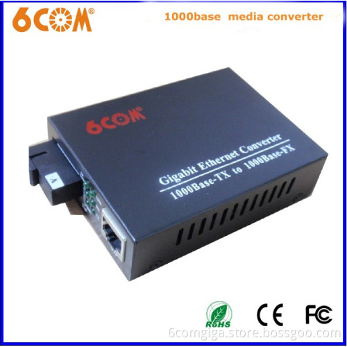 1000base-Tx to 1000base-Sx Double Fiber Multi Mode 10km Optical Media Converter